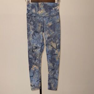 DYI Blue Tie-Dye Leggings. Size S